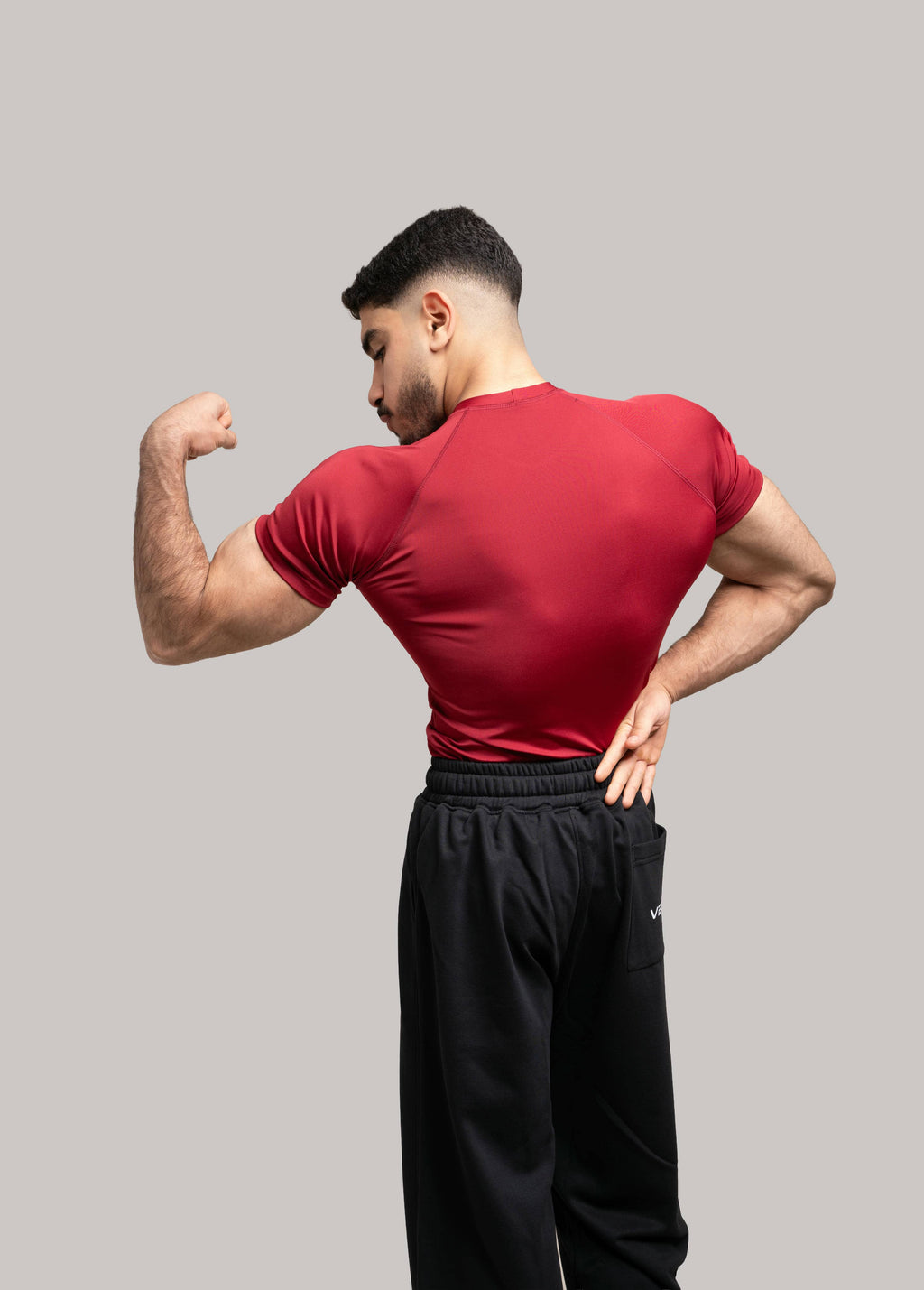 RED COMPRESSION T-SHIRT