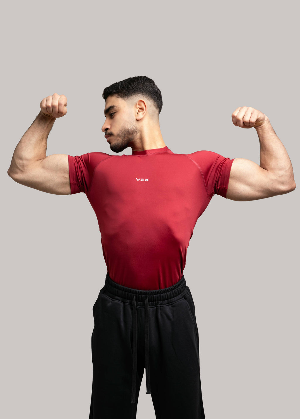 RED COMPRESSION T-SHIRT