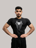 BLACK COMPRESSION TEE-SPIDER MAN