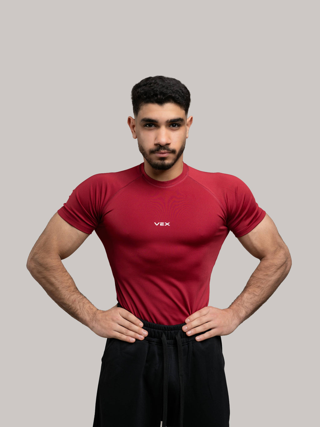 RED COMPRESSION T-SHIRT