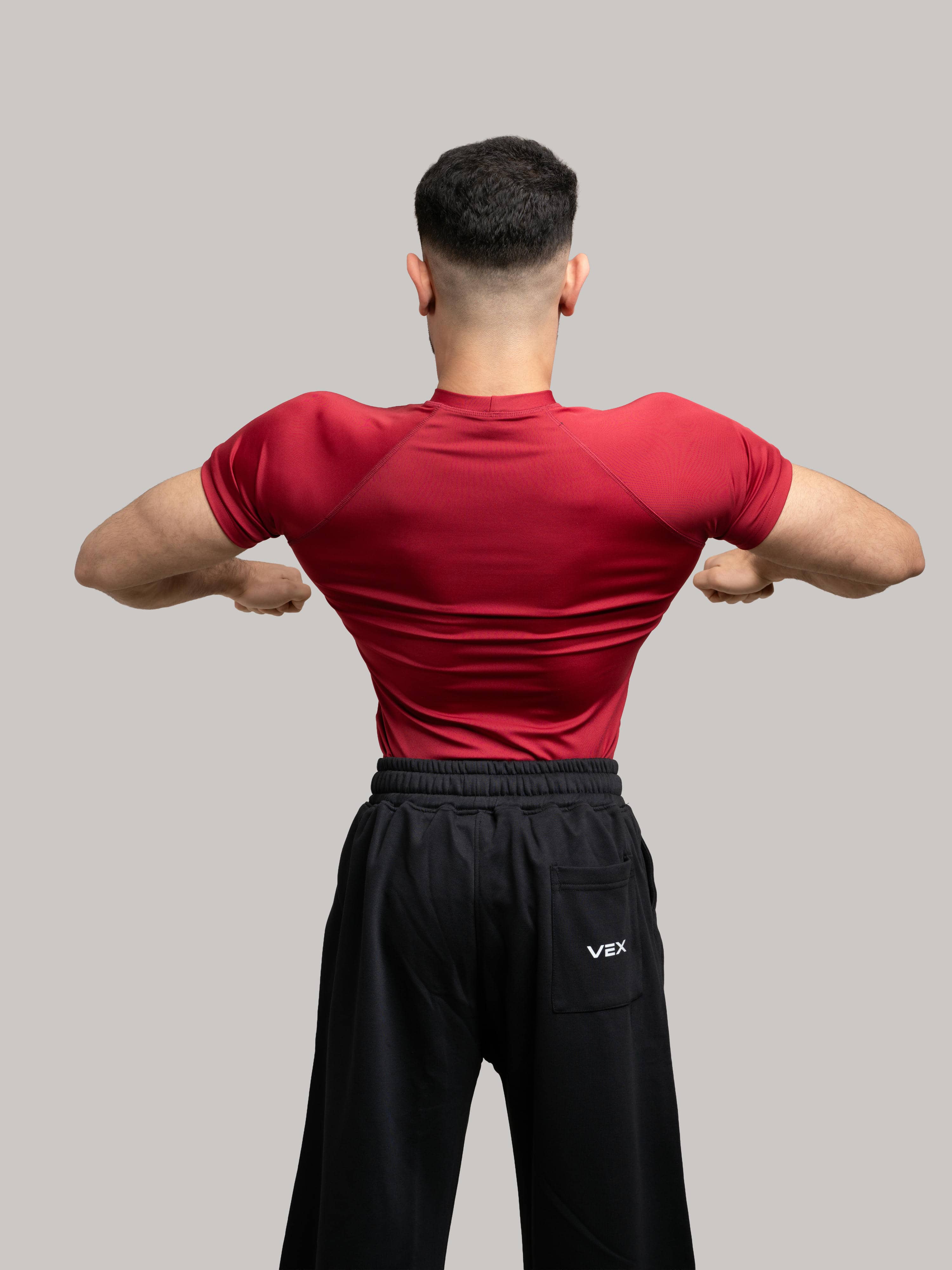 RED COMPRESSION T-SHIRT