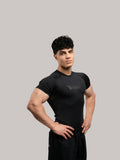 BLACK COMPRESSION TEE-BATMAN