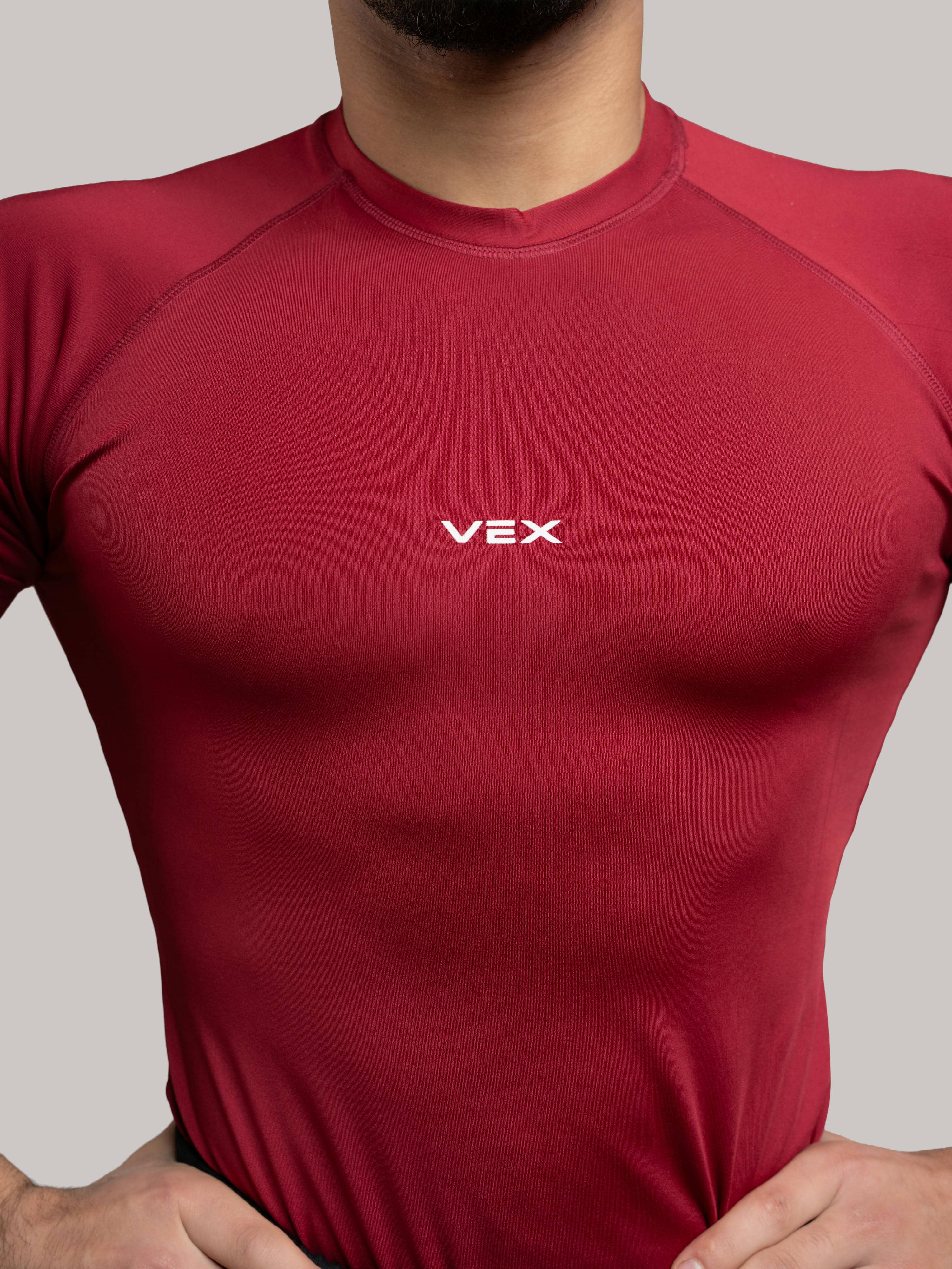 RED COMPRESSION T-SHIRT