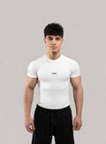 WHITE COMPRESSION T-SHIRT